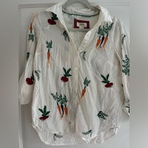 Maeve by Anthropologie - Embroidered Button Down